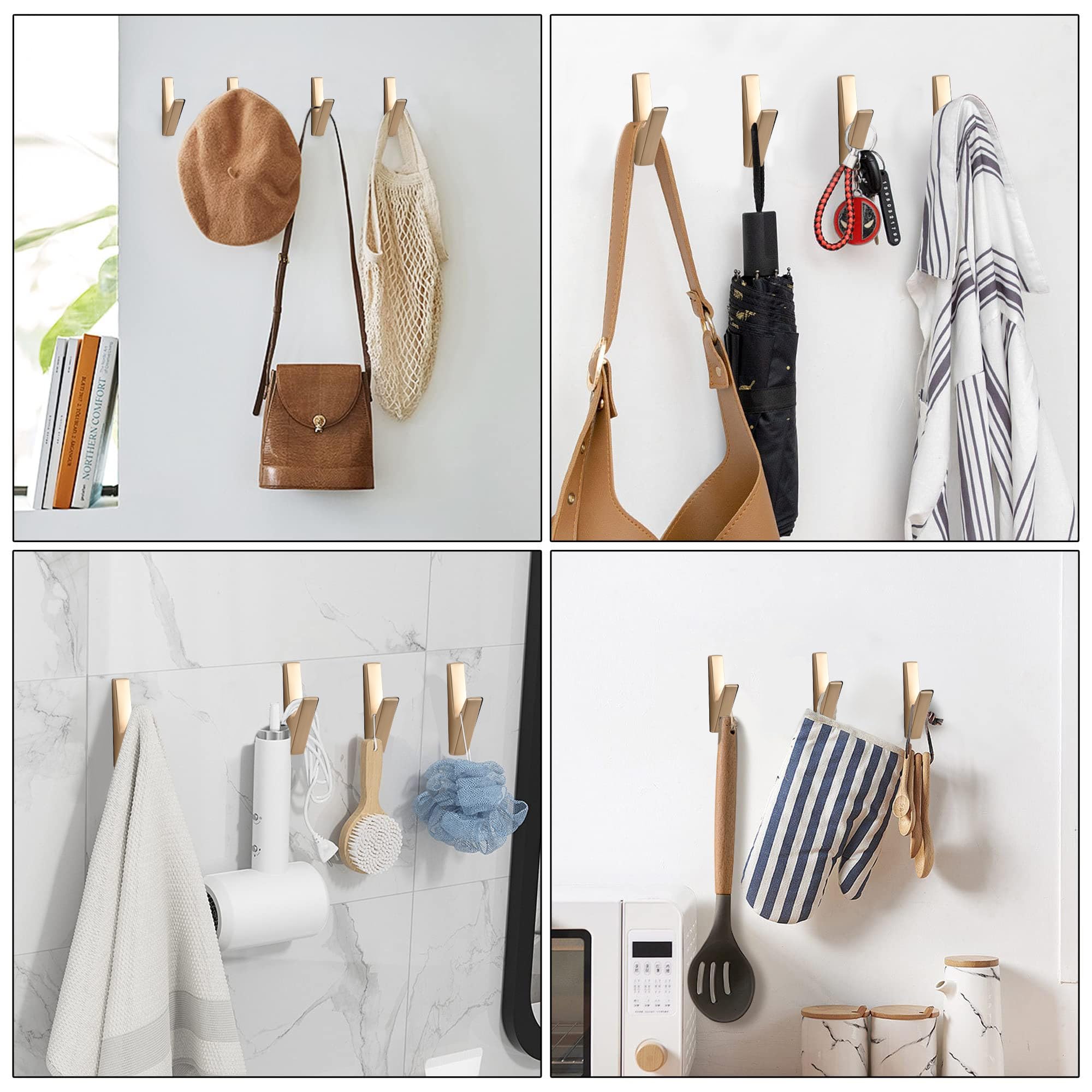 Amazon.co.jp: [SARIHOSY]壁掛けフック 5個セット ウォール